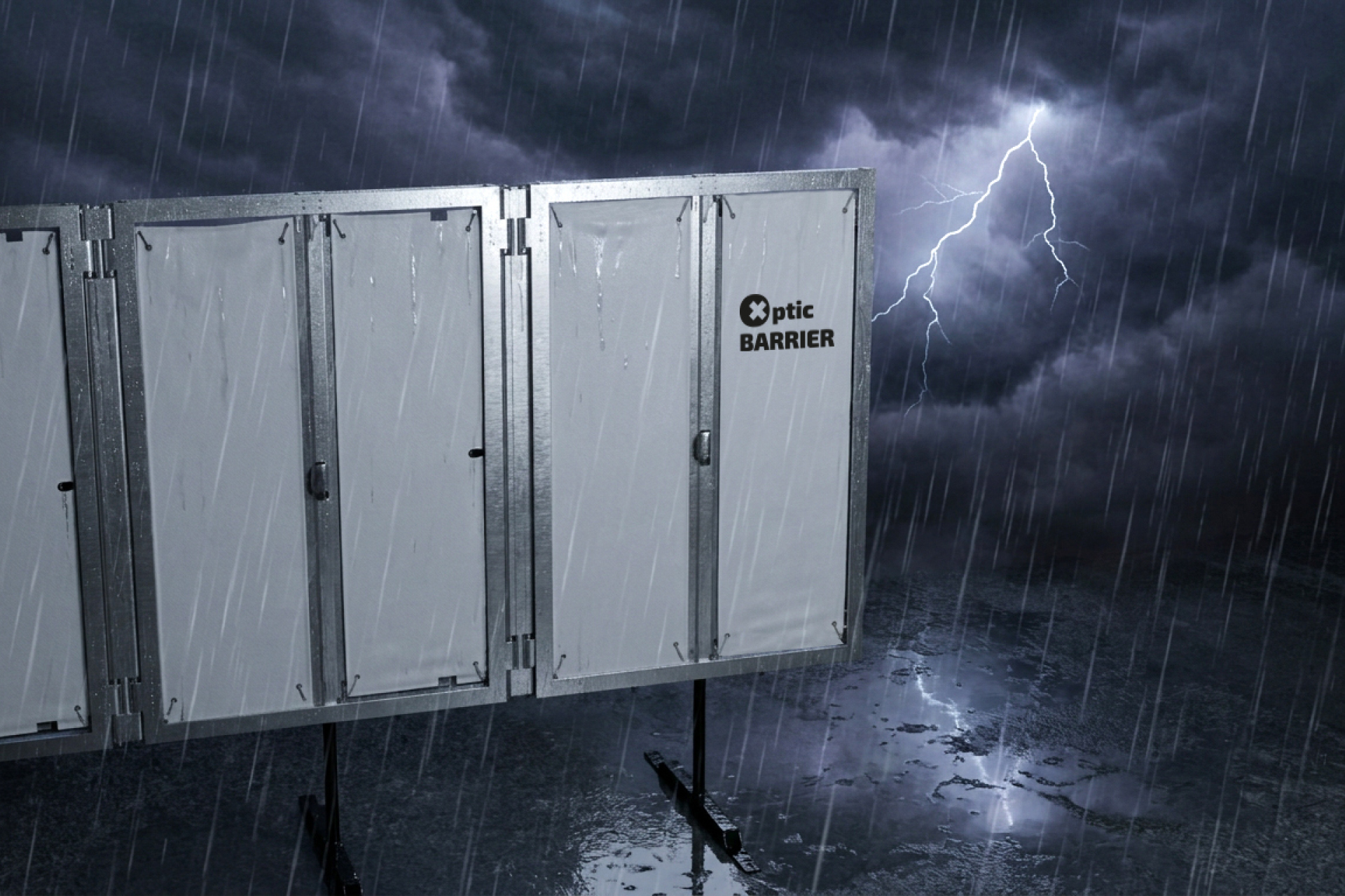 OpticBARRIER – Stabil, maximal wetterfest & schnell einsatzbereit.